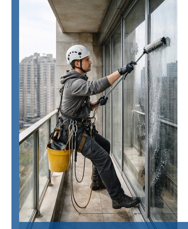 Профессиональная мойка балконного остекления в Воткинске