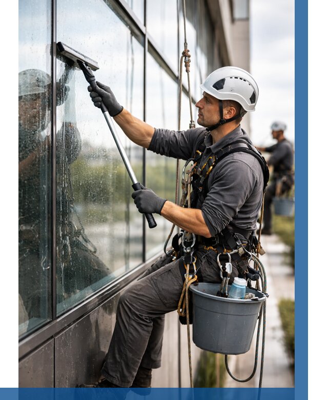 Мойка стеклянных фасадов в Воткинске от 207 р. | ВЫСОТНИК-Втк