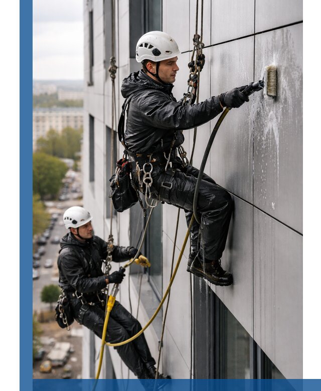 Профессиональная мойка фасада из композита в Воткинске