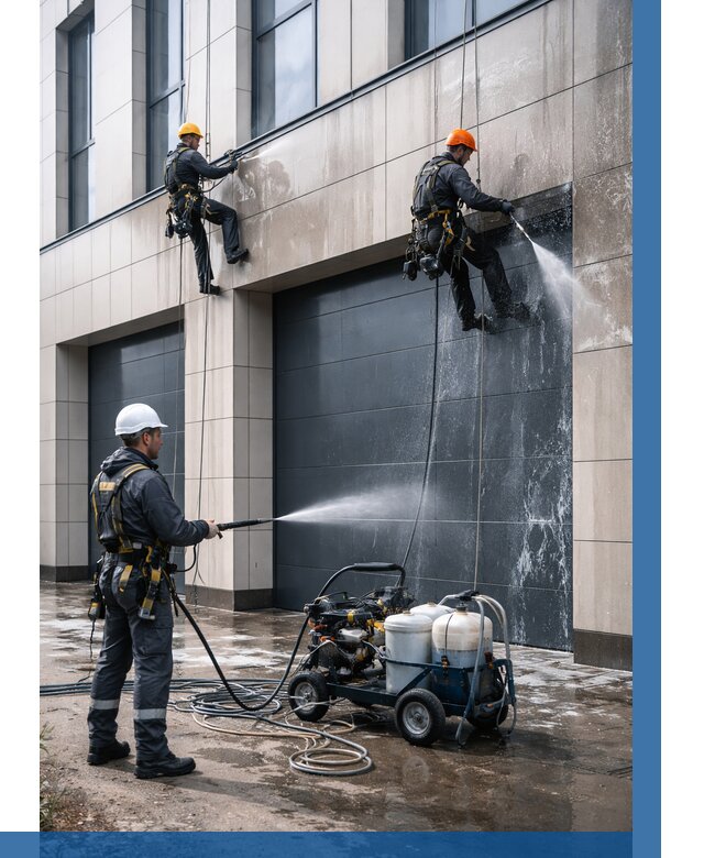 Послестроительная мойка фасада в Воткинске от 311 р. | ВЫСОТНИК-Втк