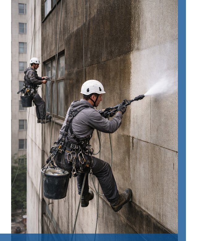 Очистка фасада от копоти в Воткинске от 259 р. | ВЫСОТНИК-Втк