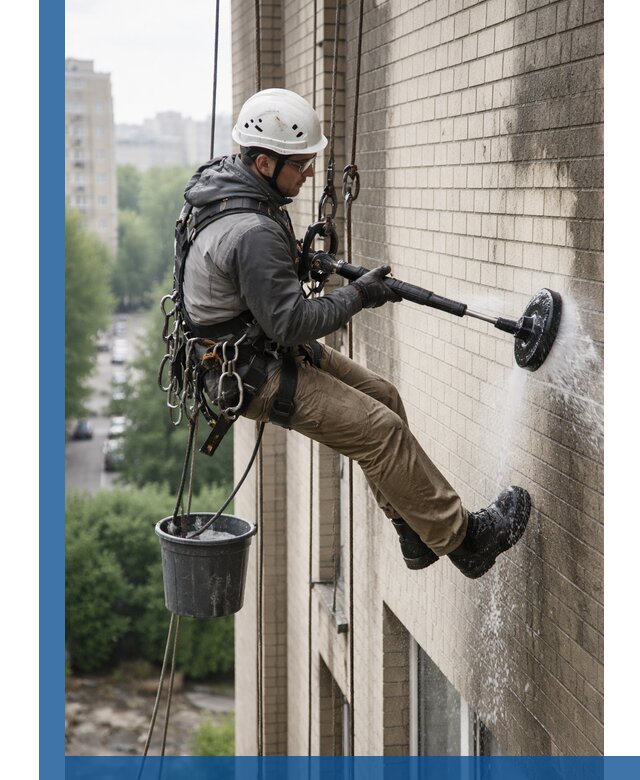 Очистка фасада от копоти в Воткинске профессионально и безопасно