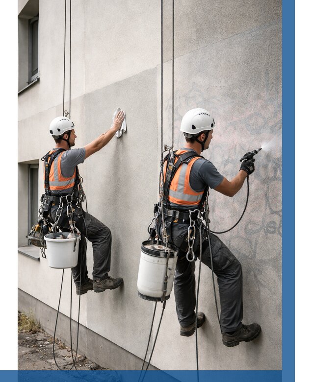 Антиграффити покрытие фасада в Воткинске от 622 р. | ВЫСОТНИК-Втк