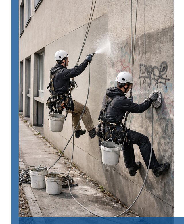 Антиграффити покрытие фасада с защитой от надписей в Воткинске