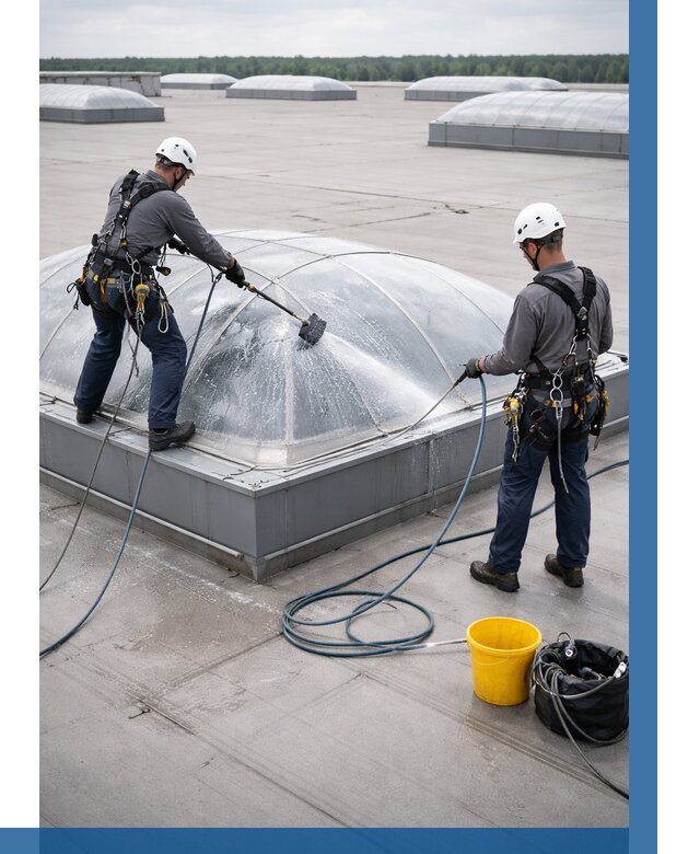 Мойка зенитных фонарей в Воткинске, заказать от 4662 р. | ВЫСОТНИК-Втк