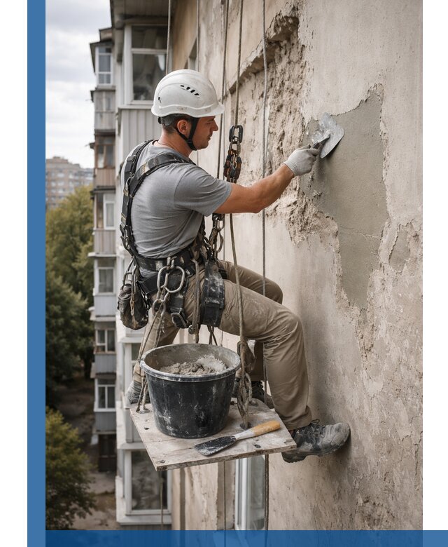 Восстановление фасадной штукатурки в Воткинске с гарантией качества