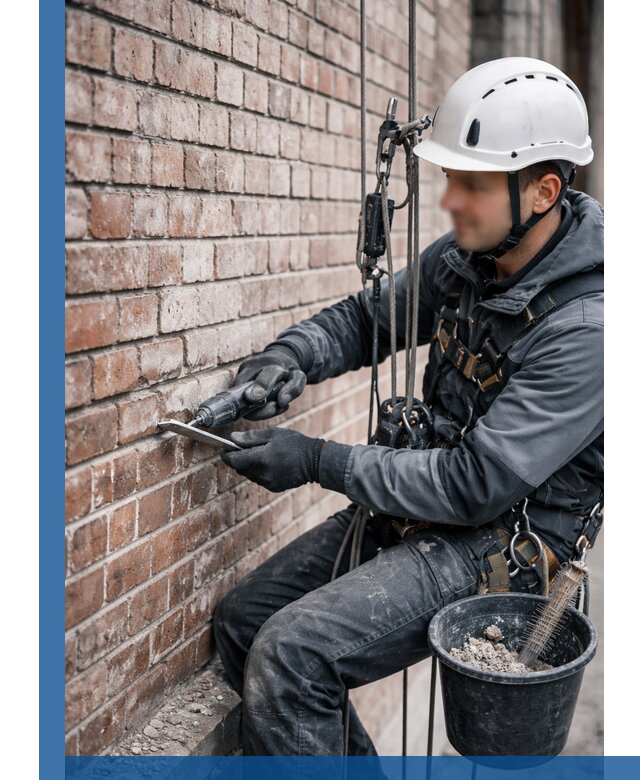 Расшивка кирпичных швов фасадов и стен, ремонт в Воткинске