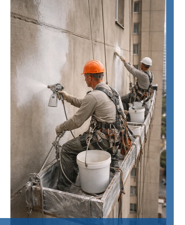 Грунтовка фасада на высоте в Воткинске от 124 р. | ВЫСОТНИК-Втк