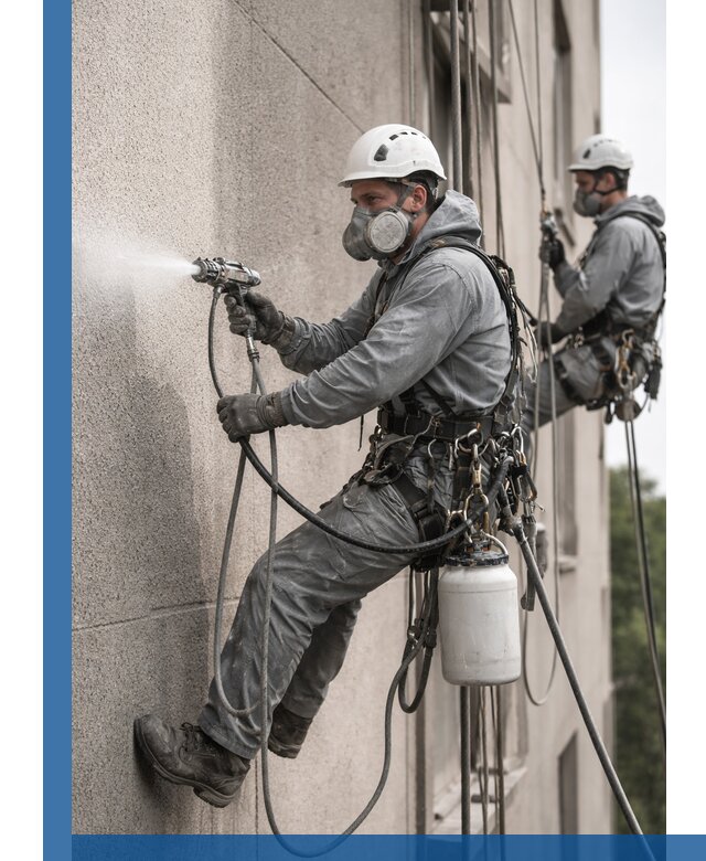 Безвоздушная покраска фасадов зданий в Воткинске профессионально