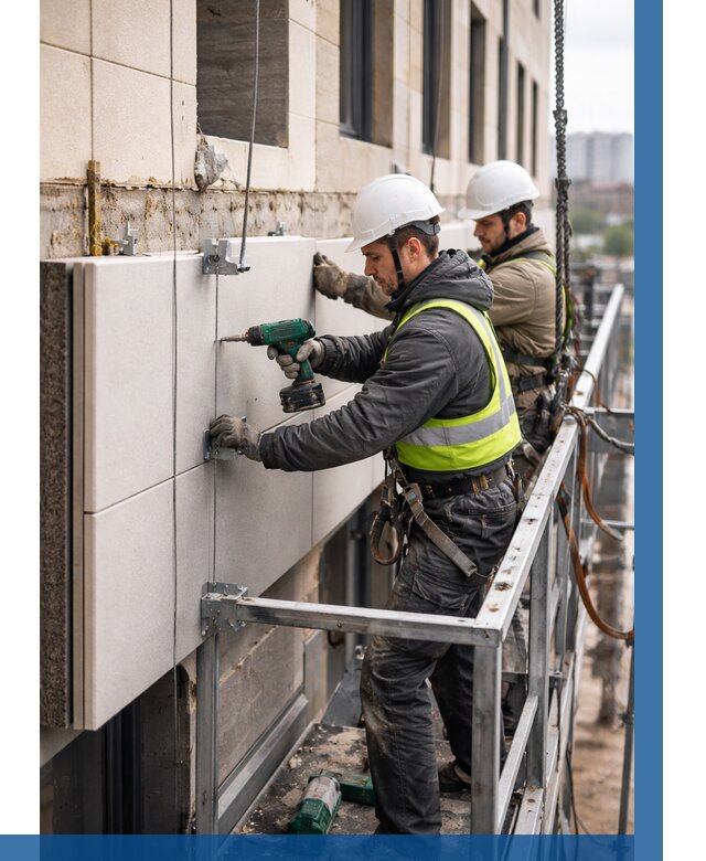 Монтаж фасадных термопанелей в Воткинске от 1554 р. | ВЫСОТНИК-Втк