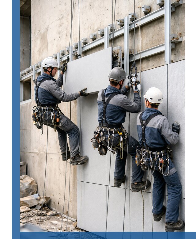 Монтаж вентилируемого фасада в Воткинске под ключ с гарантией качества