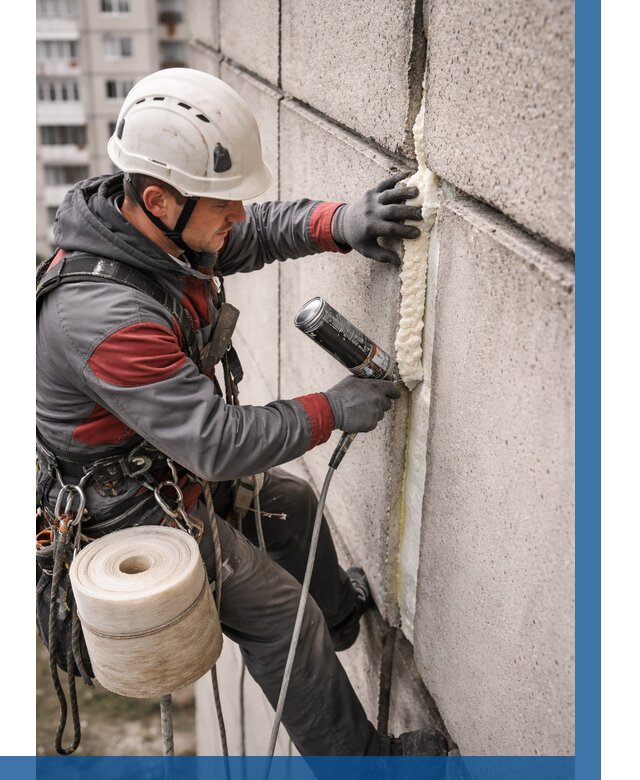 Утепление межпанельных швов в Воткинске от 725 р. | ВЫСОТНИК-Втк