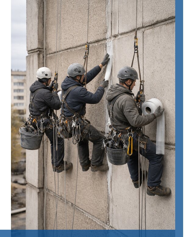 Ремонт межпанельных швов в Воткинске от 777 р. | ВЫСОТНИК-Втк