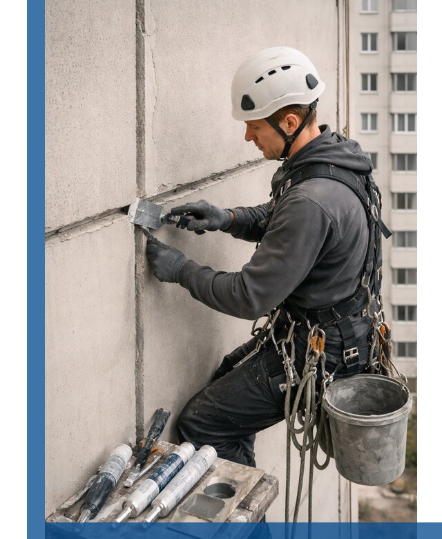Ремонт межпанельных швов в Воткинске герметизация и восстановление
