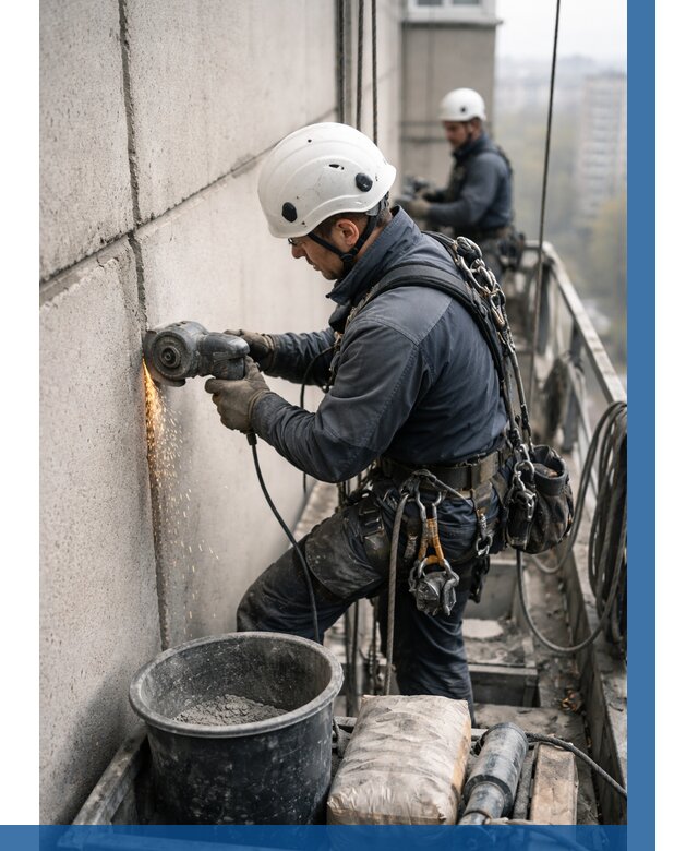 Штробление межпанельных швов в Воткинске от 1243 р. | ВЫСОТНИК-Втк