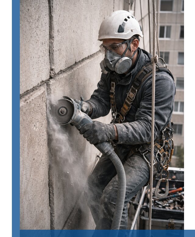 Штробление межпанельных швов в Воткинске качественно и быстро