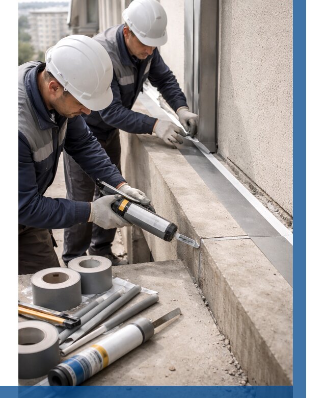 Герметизация примыкания балкона в Воткинске от 4662 р. | ВЫСОТНИК-Втк