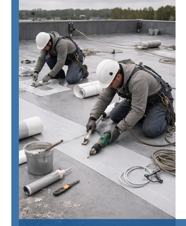 Ремонт мембранной кровли в Воткинске качественно и с гарантией