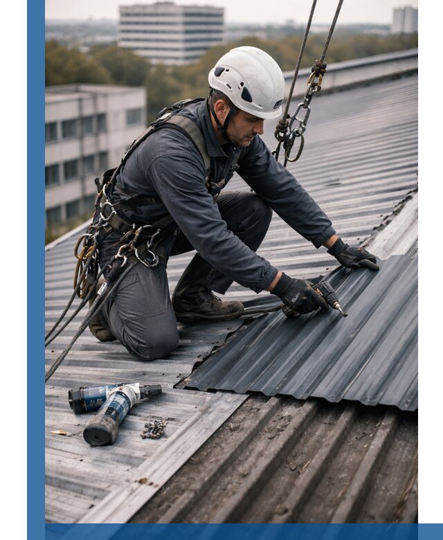 Ремонт профнастила на кровле в Воткинске, работы под ключ