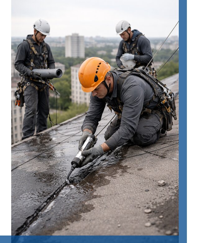 Устранение протечек кровли в Воткинске от 12432 р. | ВЫСОТНИК-Втк