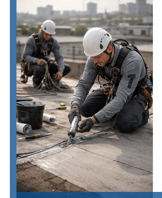 Аварийное и капитальное устранение протечек кровли в Воткинске