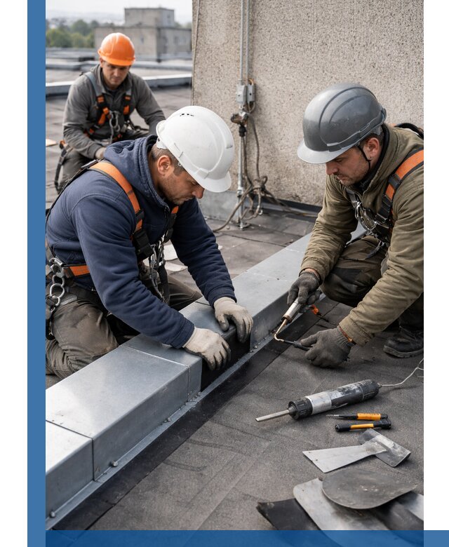 Ремонт кровельных примыканий в Воткинске профессионально