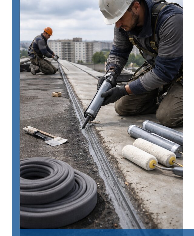 Герметизация швов кровли в Воткинске с гарантией герметичности