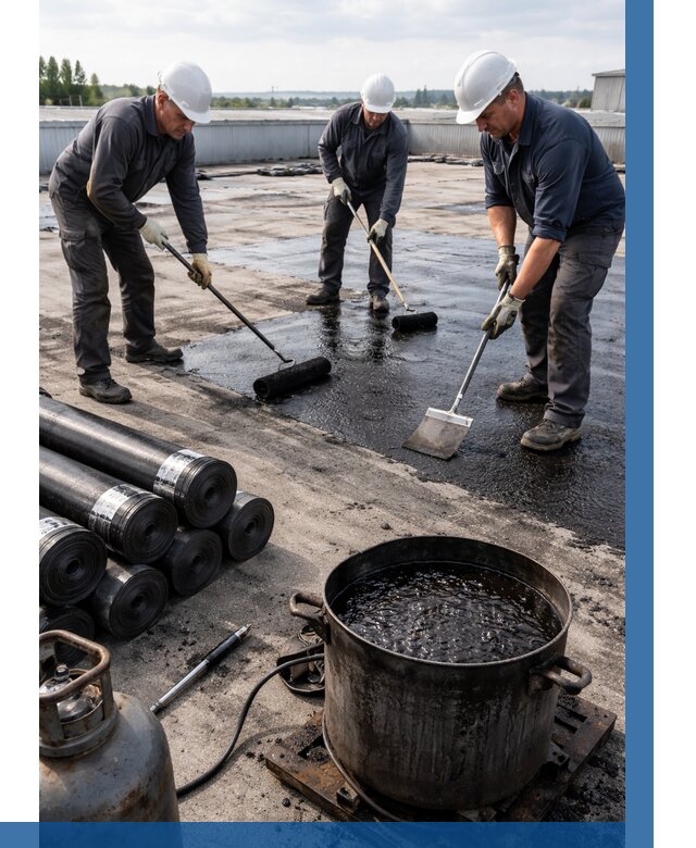 Гидроизоляция кровли мастикой в Воткинске от 622 р. | ВЫСОТНИК-Втк