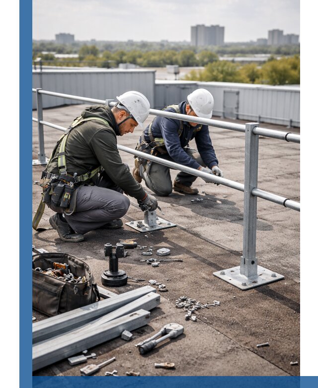 Монтаж кровельного ограждения в Воткинске под ключ с гарантией