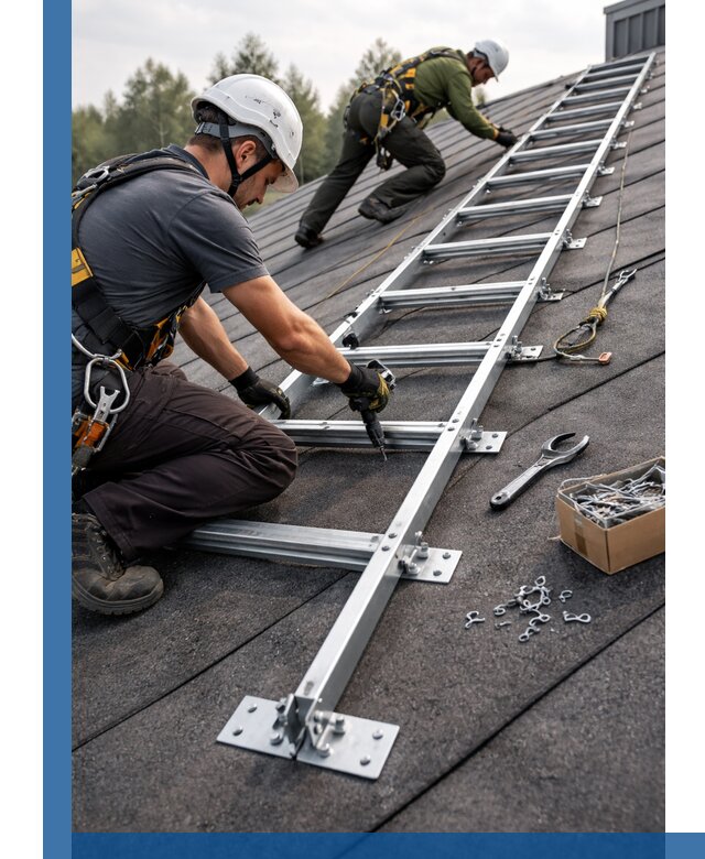 Профессиональный монтаж кровельной лестницы в Воткинске под ключ