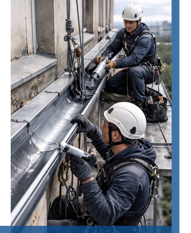 Ремонт водосточных желобов в Воткинске от 6734 р. | ВЫСОТНИК-Втк