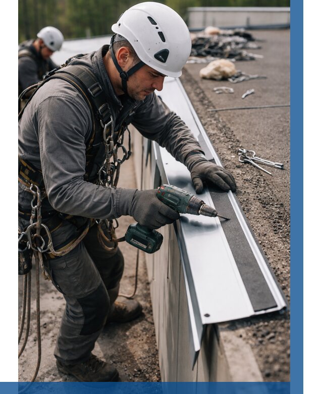 Монтаж капельника на кровле в Воткинске от 311 р. | ВЫСОТНИК-Втк