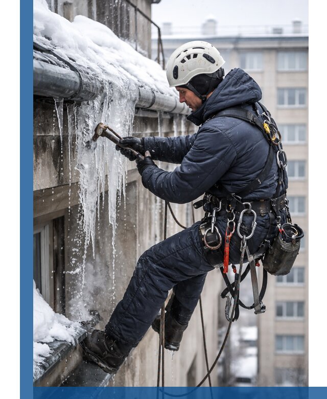 Удаление наледи и чистка водостоков в Воткинске оперативно и безопасно
