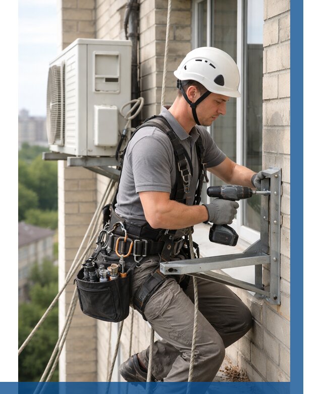 Установка кронштейнов кондиционера в Воткинске от 3626 р. | ВЫСОТНИК-Втк