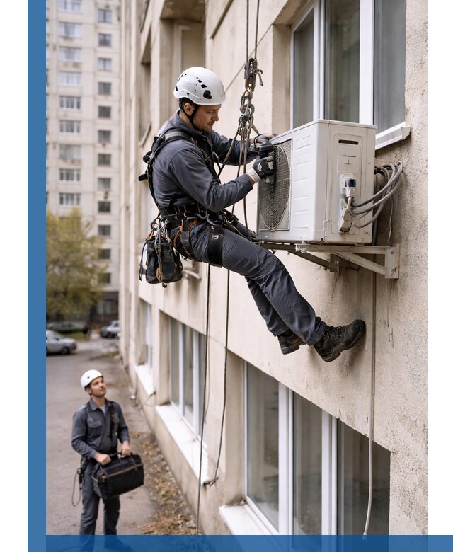 Демонтаж внешнего блока кондиционера в Воткинске профессионально