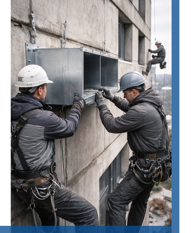 Монтаж вентиляционных коробов в Воткинске от 3108 р. | ВЫСОТНИК-Втк