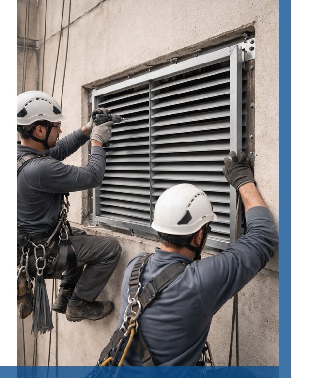 Монтаж вентиляционных решеток в Воткинске от 4662 р. | ВЫСОТНИК-Втк