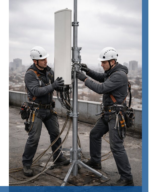 Монтаж антенн связи на крыше в Воткинске от 8806 р. | ВЫСОТНИК-Втк