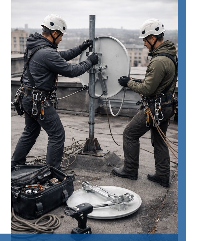 Демонтаж антенн на крыше в Воткинске от 4662 р. | ВЫСОТНИК-Втк