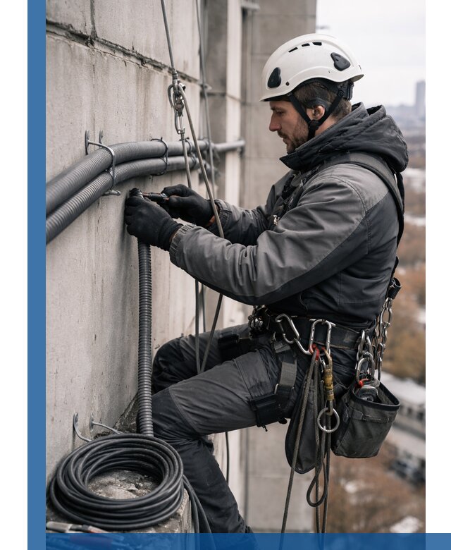 Профессиональный монтаж гофры для кабеля в Воткинске с гарантией