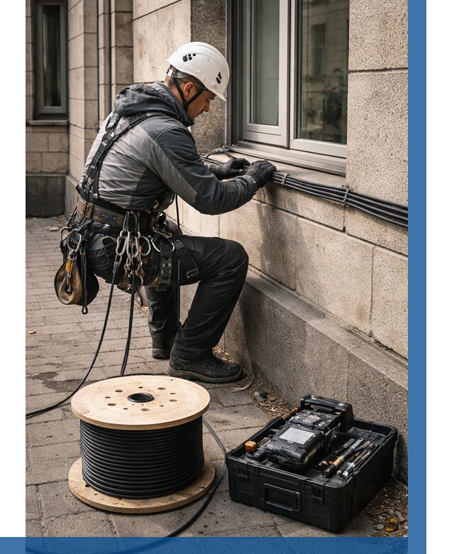 Прокладка оптоволоконного кабеля в Воткинске от 829 р. | ВЫСОТНИК-Втк