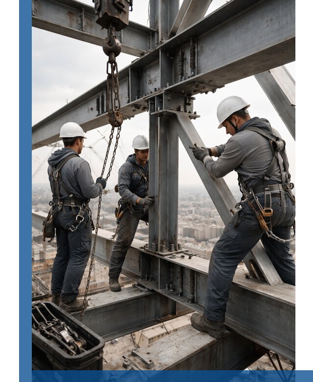 Профессиональный монтаж металлоконструкций на высоте в Воткинске