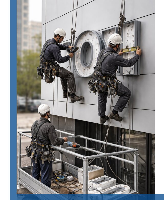 Профессиональный монтаж световых букв в Воткинске под ключ