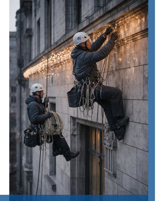 Монтаж новогодней иллюминации в Воткинске от 8806 р. | ВЫСОТНИК-Втк