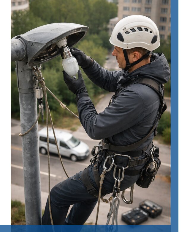 Замена ламп на высоте в Воткинске от 2590 р. | ВЫСОТНИК-Втк