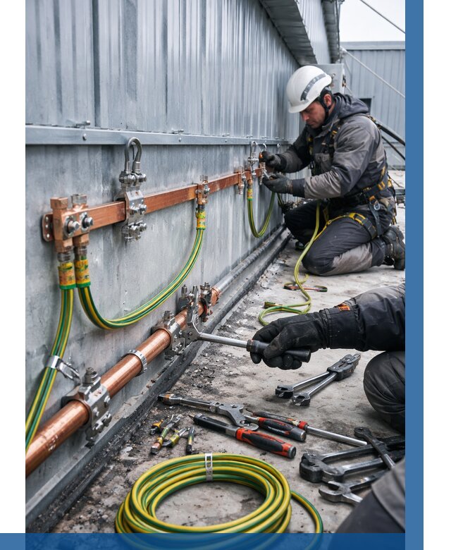 Монтаж заземления здания в Воткинске от 25900 р. | ВЫСОТНИК-Втк