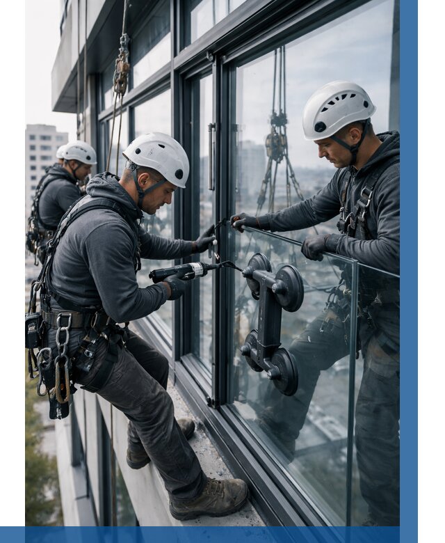 Витражное остекление зданий в Воткинске от 3626 р. | ВЫСОТНИК-Втк