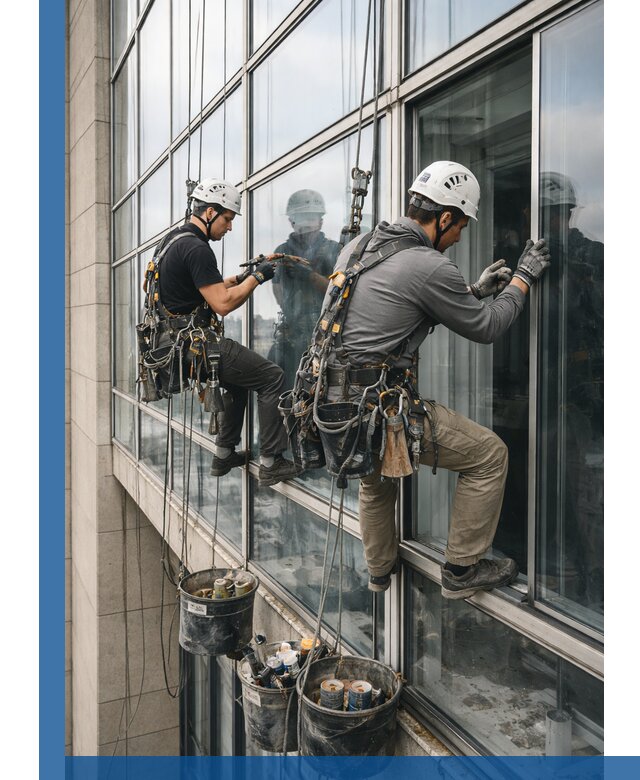 Ремонт витражных конструкций и фасадного остекления в Воткинске