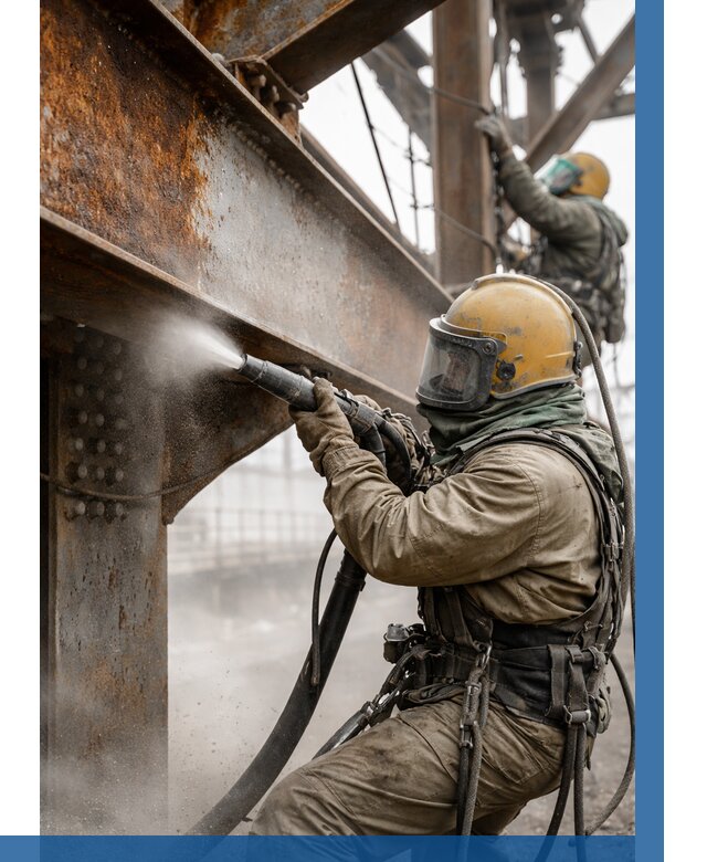 Пескоструйная очистка металлоконструкций в Воткинске по 622 р. ВЫСОТНИК-Втк