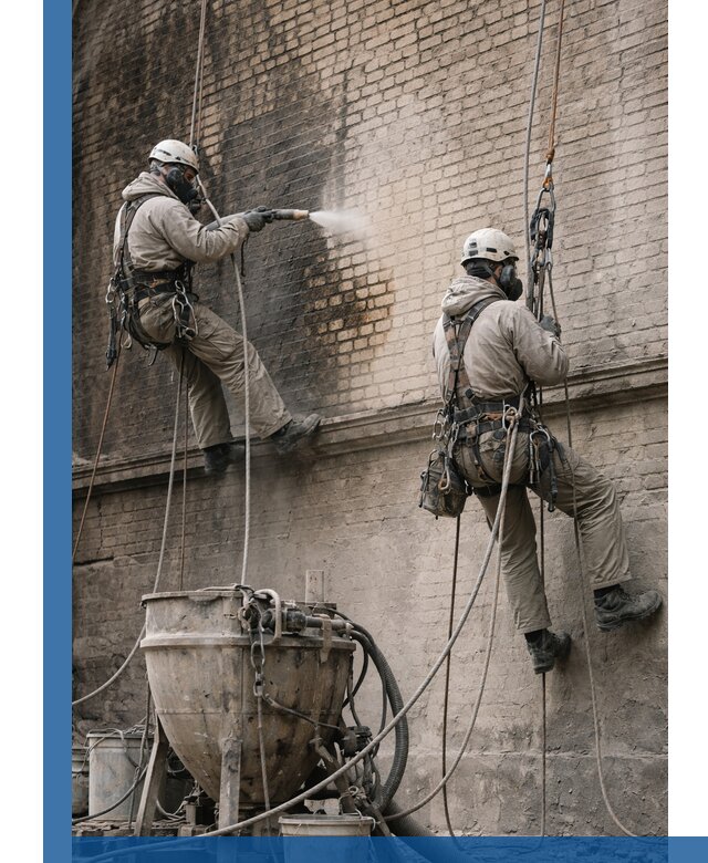 Пескоструйная очистка фасадов в Воткинске профессионально